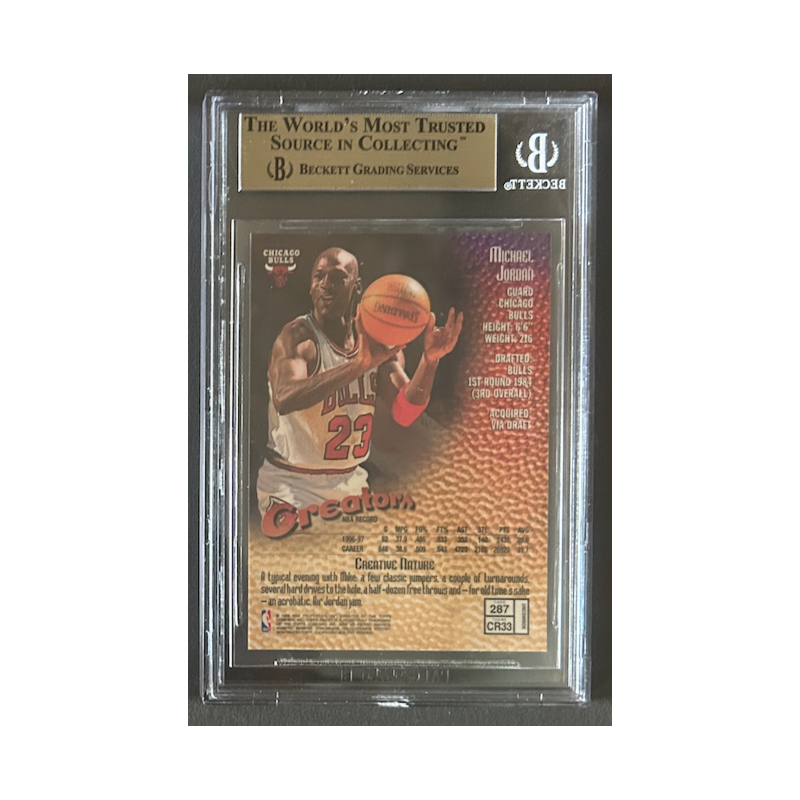 MICHAEL JORDAN1997-98 Topps FINEST SILVER - 287 BGS 9.5
