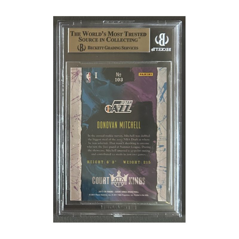 DONOVAN MITCHELL 2017-18 COURT KINGS Rookie BGS 9.5