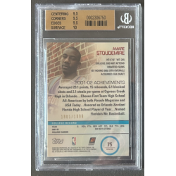 AMARE STOUDEMIRE 2002-03 TOPPS PRISTINE REFRACTOR rookie