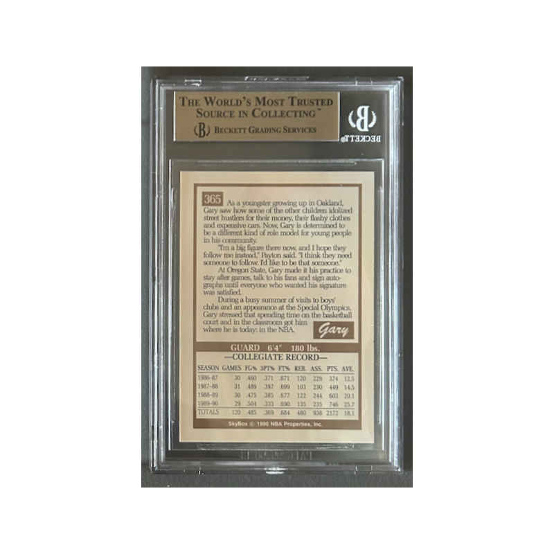 GARY PAYTON 1990-91 SKYBOX ROOKIE BGS 9.5