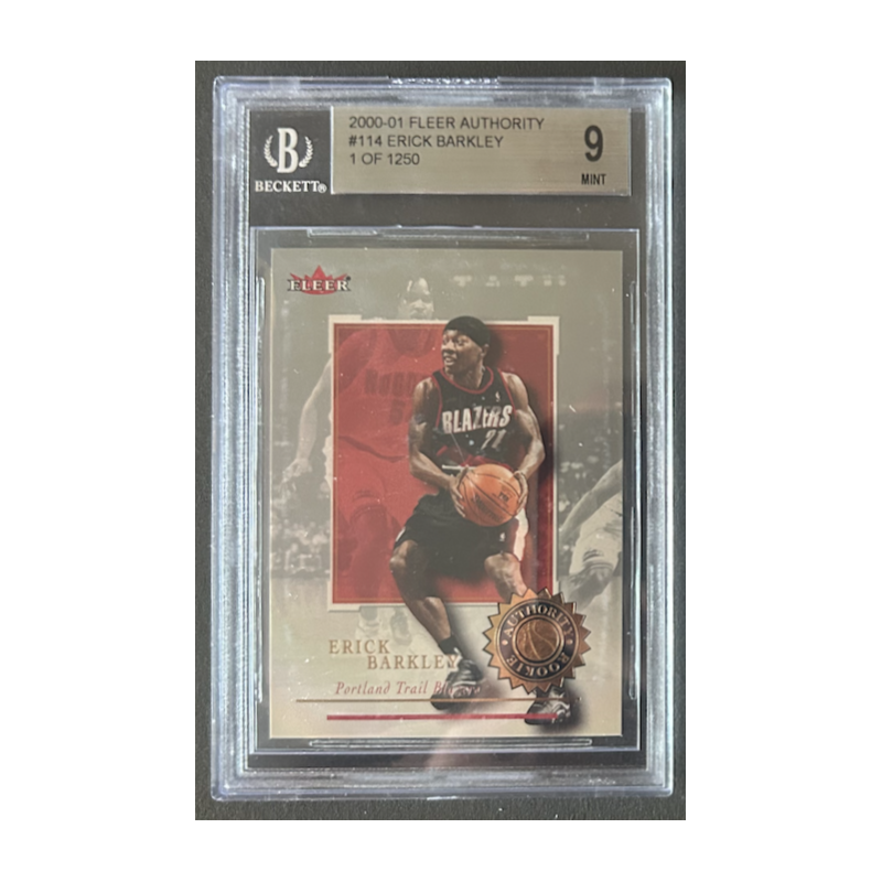 ERICK BARKLEY 2000-01 FLEER AUTHORITY rookie 1/1250 BGS 9