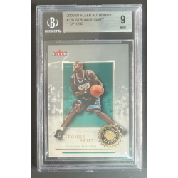 STROMILE SWIFT 2000-01 FLEER AUTHORITY rookie 1/1250 BGS 9