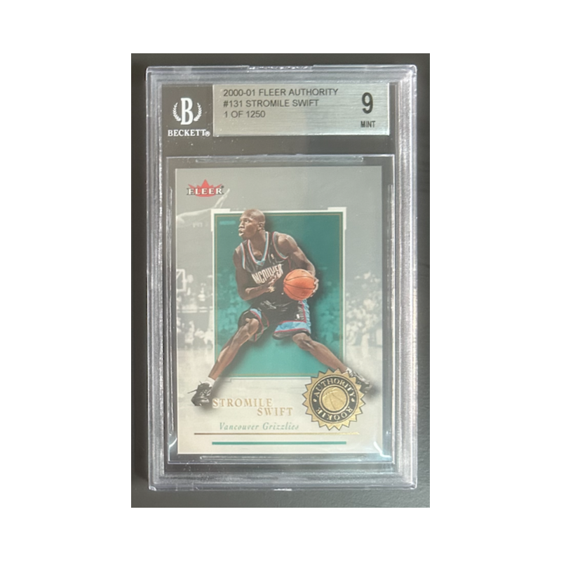 STROMILE SWIFT 2000-01 FLEER AUTHORITY rookie 1/1250 BGS 9