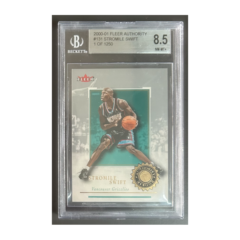 STROMILE SWIFT 2000-01 FLEER AUTHORITY rookie 1/1250 BGS 8.5