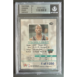 STROMILE SWIFT 2000-01 FLEER AUTHORITY rookie 1/1250 BGS 8.5