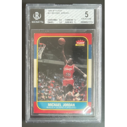 MICHAEL JORDAN 1986-87 FLEER Rookie BGS 5