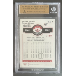 Michael Jordan 2001-02 FLEER SHOEBOX FOOTPRINTS /150 BGS 9.5