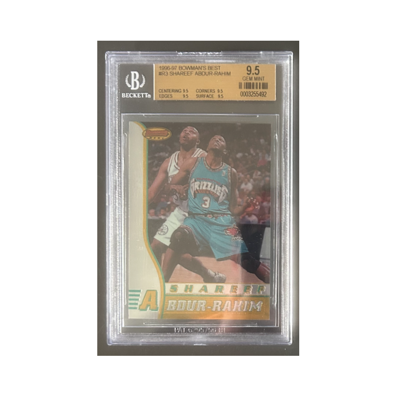SHAREEF ABDUR-RAHIM 1996-97 BOWMAN BEST BGS 9.5