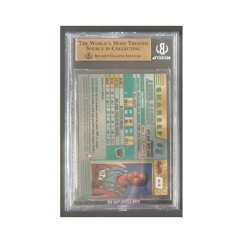 SHAREEF ABDUR-RAHIM 1996-97 BOWMAN BEST BGS 9.5