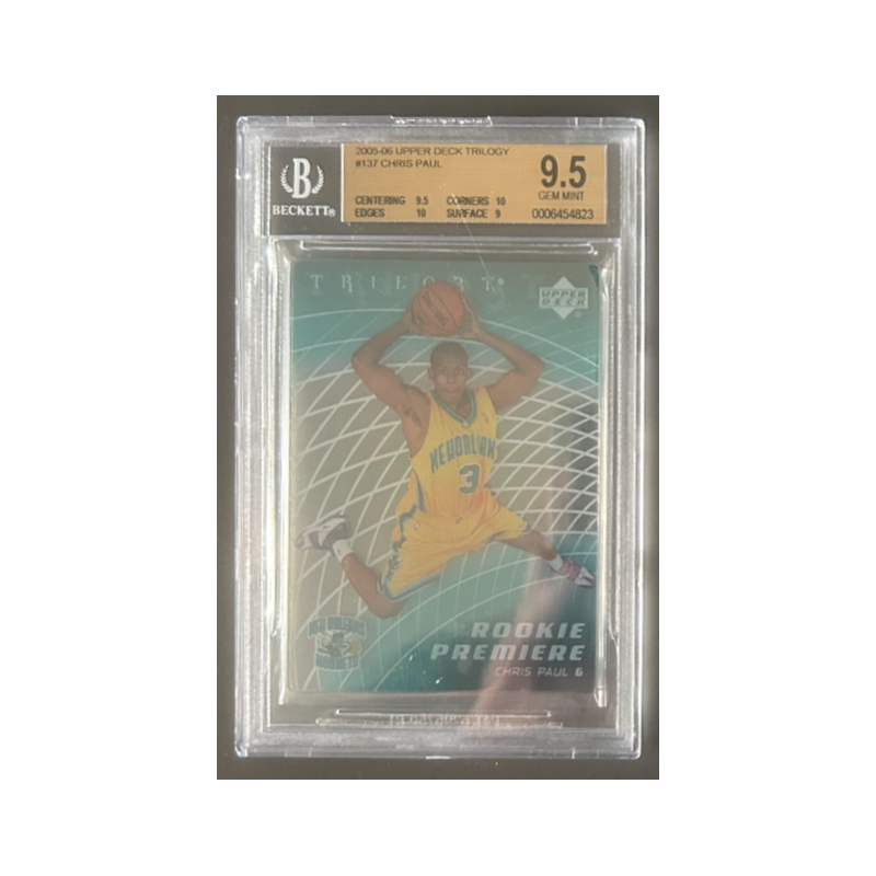 CHRIS PAUL 2005-06 UPPER DECK TRILOGY rookie 598/599 BGS 9.5