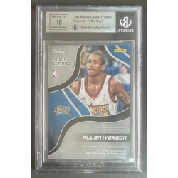 ALLEN IVERSON 2017-18 TOTALLY CERTIFIED SIGNATURES /35 BGS 9