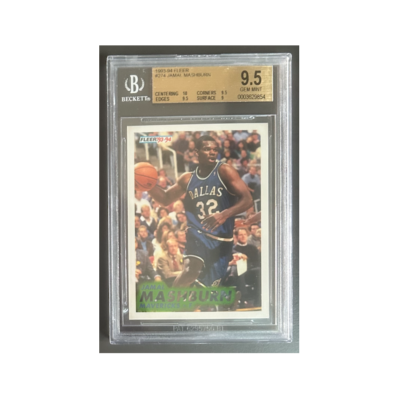 JAMAL MASHBURN 1993-94 FLEER Rookie BGS 9.5