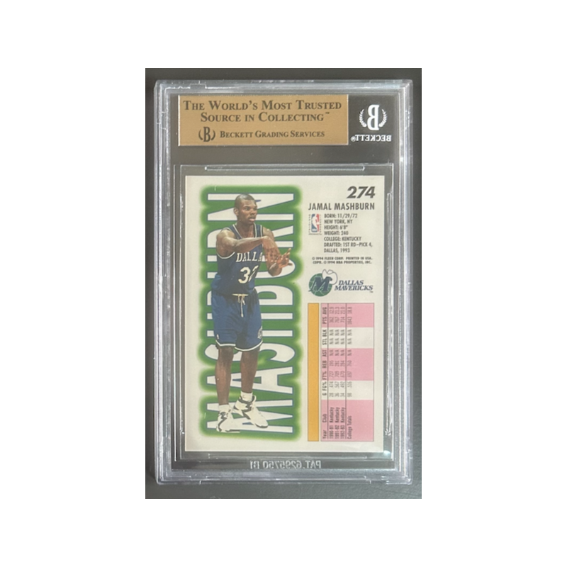 JAMAL MASHBURN 1993-94 FLEER Rookie BGS 9.5
