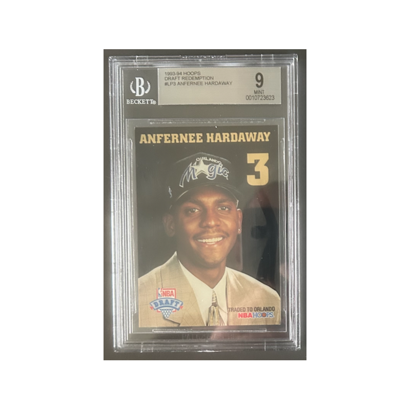 ANFERNEE HARDAWAY 1993-94 HOOPS DRAFT REDEMPTION BGS 9