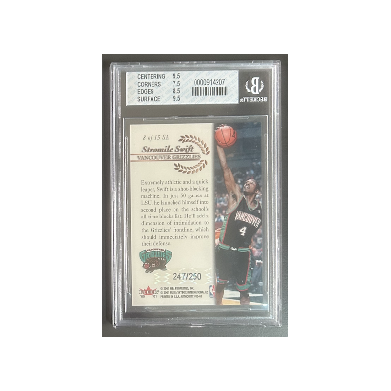 STROMILE SWIFT 2000-01 FLEER AUTHORITY 247/250 BGS 8