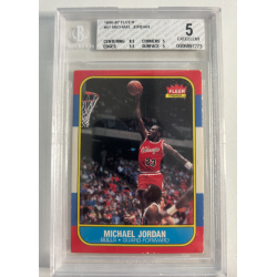 MICHAEL JORDAN 1986-87 FLEER Rookie BGS 5
