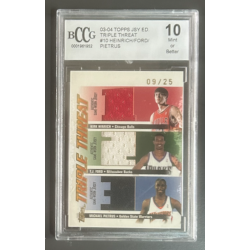 HINRICH / FORD / PIETRUS 2003-04 TOPPS JERSEY EDITION 09/25