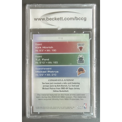 HINRICH / FORD / PIETRUS 2003-04 TOPPS JERSEY EDITION 09/25