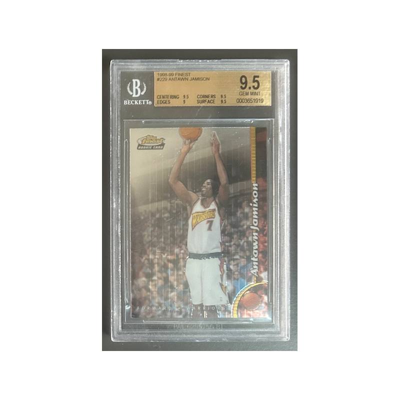 ANTAWN JAMISON 1998-99 TOPPS FINEST ROOKIE BGS 9.5