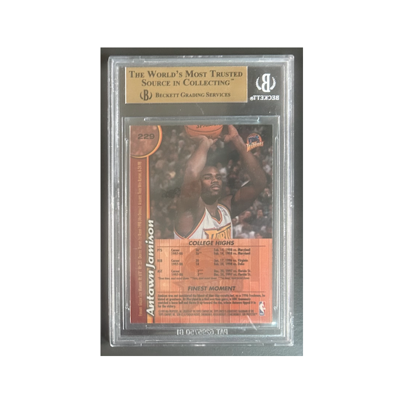 ANTAWN JAMISON 1998-99 TOPPS FINEST ROOKIE BGS 9.5