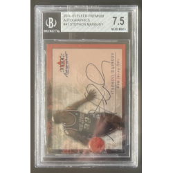 STEPHON MARBURY 2000-01 FLEER PREMIUM AUTOGRAPH BGS 7.5