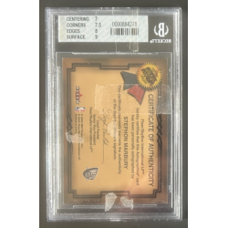 STEPHON MARBURY 2000-01 FLEER PREMIUM AUTOGRAPH BGS 7.5