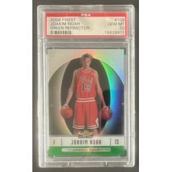JOAKIM NOAH 2006 FINEST ROOKIE GREEN REFRACTOR 76/199 PSA 10