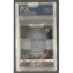 JOAKIM NOAH 2006 FINEST ROOKIE GREEN REFRACTOR 76/199 PSA 10