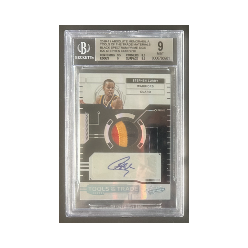 STEPHEN CURRY 2010 ABSOLUTE MEMORABILIA BLACK SPECTRUM