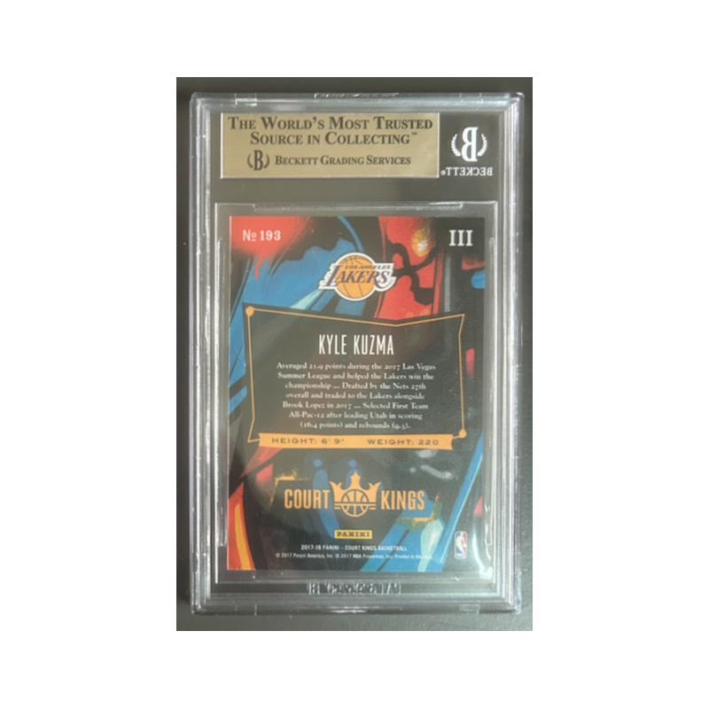 KYLE KUZMA 2017-18 COURT KINGS ROOKIE BGS 9.5