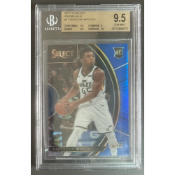 DONOVAN MITCHELL 2017-18 SELECT PRIZM BLUE ROOKIE 121/299