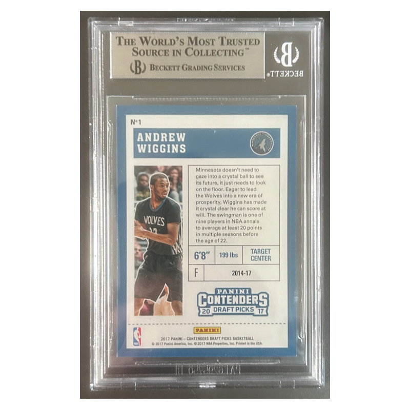 ANDREW WIGGINS 2017-18 CONTENDERS CHAMPIONSHIP TICKET 1/1