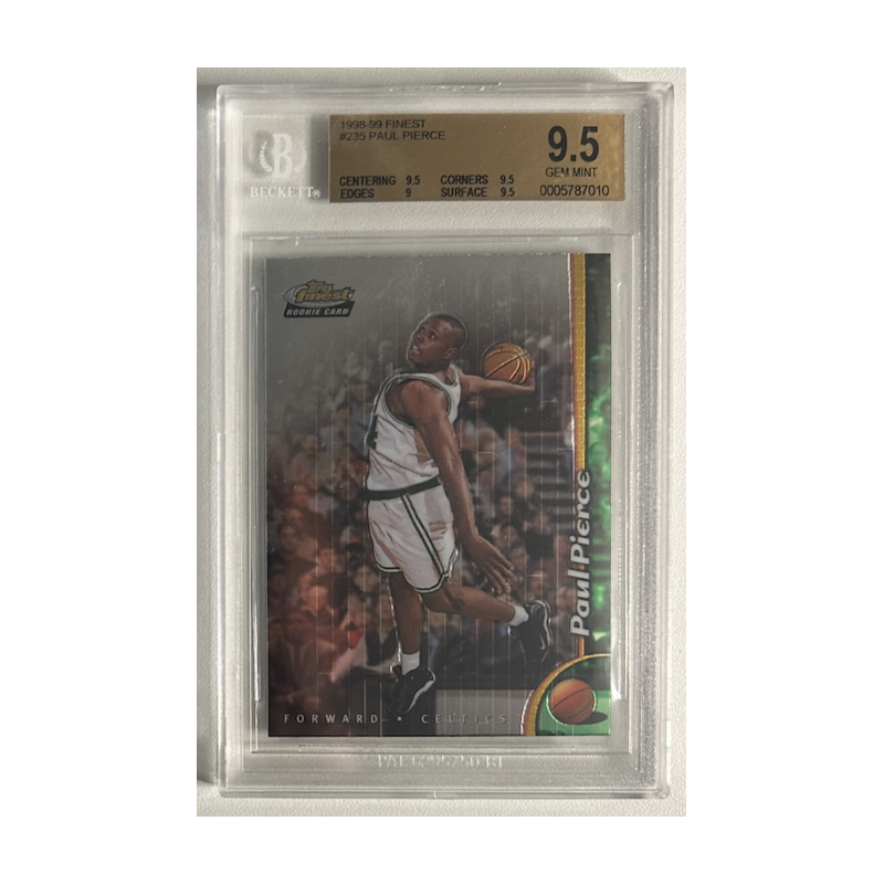 PAUL PIERCE 1998-99 TOPPS FINEST ROOKIE BGS 9.5