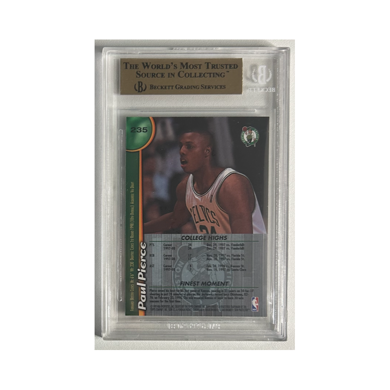 PAUL PIERCE 1998-99 TOPPS FINEST ROOKIE BGS 9.5