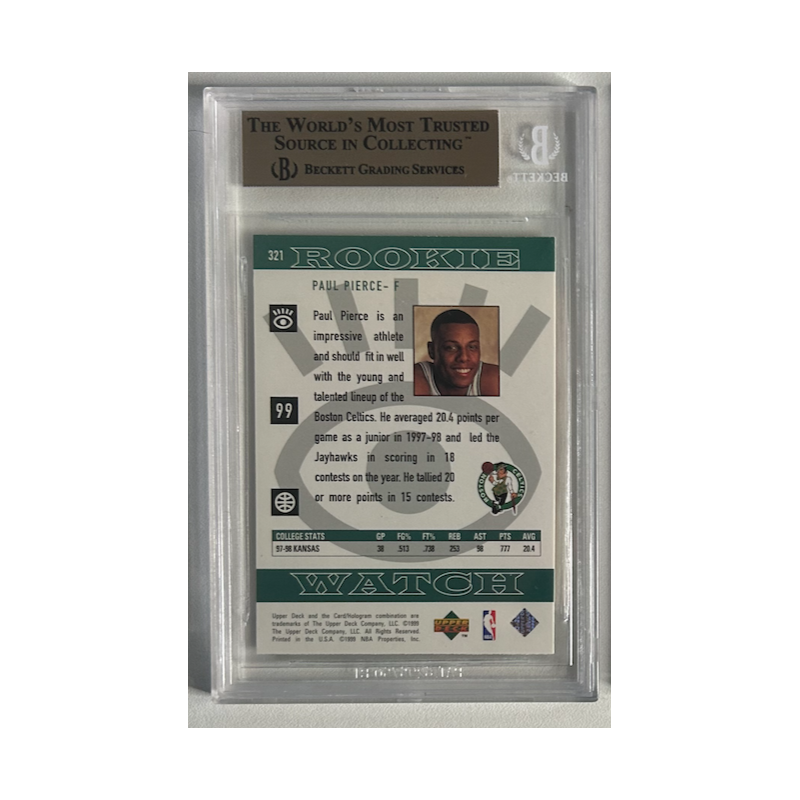 PAUL PIERCE 1998-99 UPPER DECK ROOKIE BGS 9.5