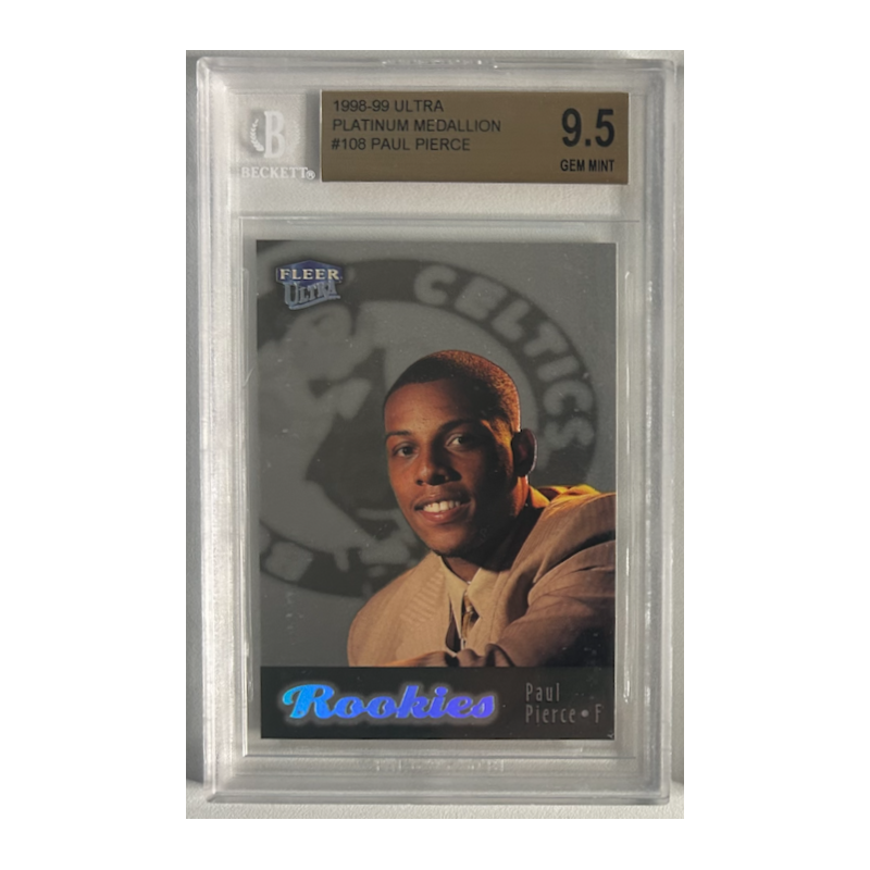 PAUL PIERCE 1998-99 FLEER ULTRA PLATINUM MEDAILLON ROOKIE