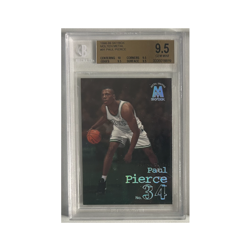 PAUL PIERCE 1998-99 SKYBOX MOLTEN METAL ROOKIE BGS 9.5