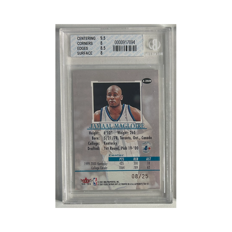 JAMAAL MAGLOIRE 2000-01 FLEER AUTHORITY PROMINENCE 08/25