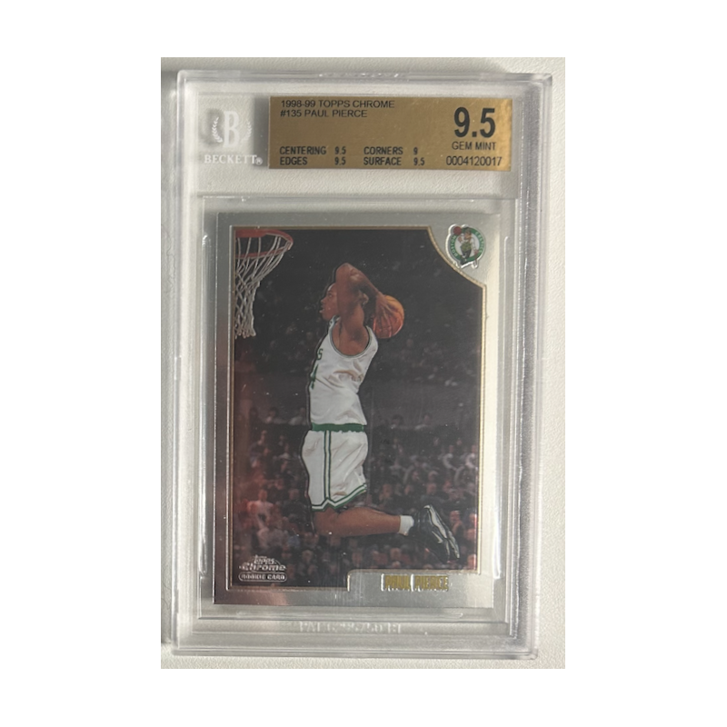 PAUL PIERCE 1998-99TOPPS CHROME Rookie BGS 9.5