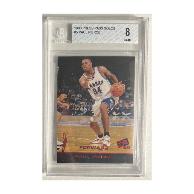 PAUL PIERCE 1998 PRESS PASS SOLOS 1/1 BGS 8