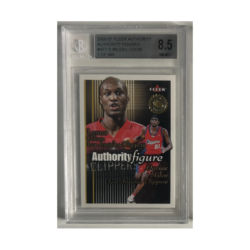 DARIUS MILES / LAMAR ODOM 2000-01 FLEER AUTHORITY FIGURES