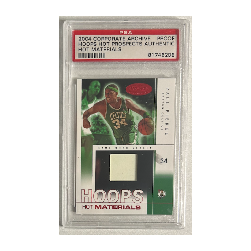 PAUL PIERCE 2004 HOOPS HOT PROSPECTS MATERIALS PSA
