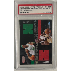 PAUL PIERCE 2003 HOOPS HOT PROSPECTS AUTHENTIC HOT TANDEM PSA