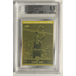 PAUL PIERCE 2006-07 TOPPS CHROME PRESS PLATES YELLOW 1/1