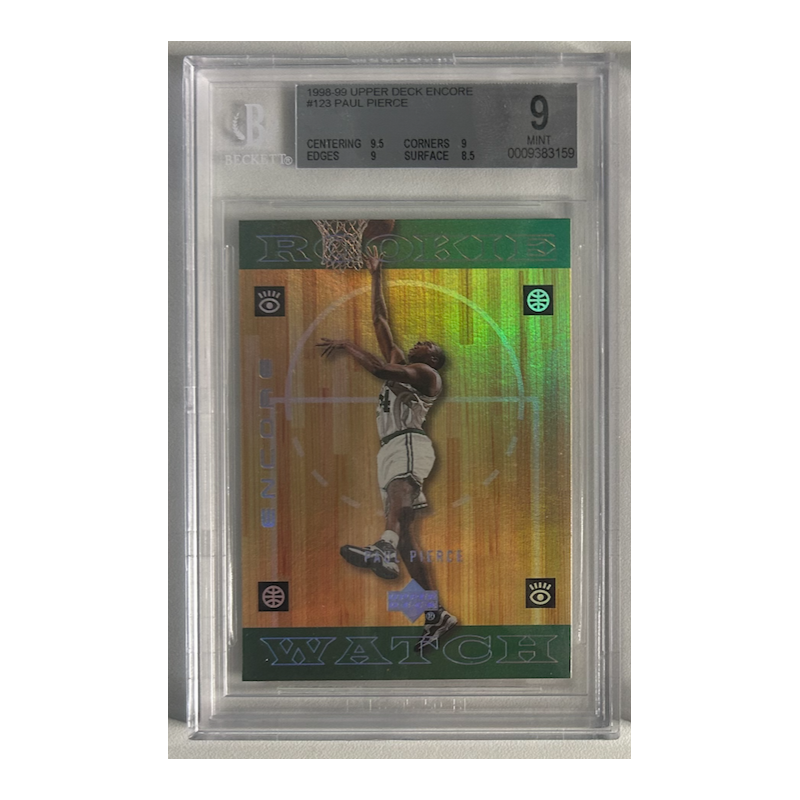 PAUL PIERCE 1998-99 UPPER DECK ENCORE ROOKIE BGS 9