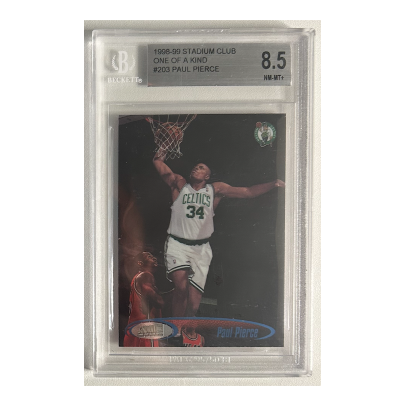 PAUL PIERCE 1998 STADIUM CLUB ONE OF A KIND ROOKIE 081/150