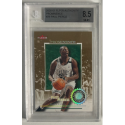 PAUL PIERCE 2000-01 FLEER AUTHORITY PROMINENCE 55/75 BGS 8.5