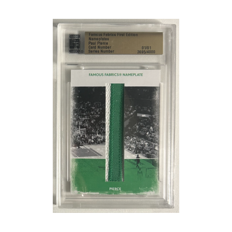 PAUL PIERCE FAMOUS FABRICS NAMEPLATES "I" 3695/4000