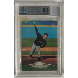 HIDEO NOMO 1999 TOPPS STADIUM CLUB GU JERSEY BGS 8.5