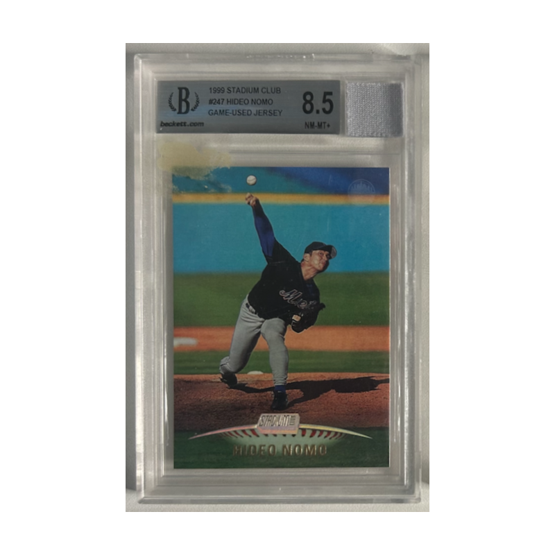 HIDEO NOMO 1999 TOPPS STADIUM CLUB GU JERSEY BGS 8.5